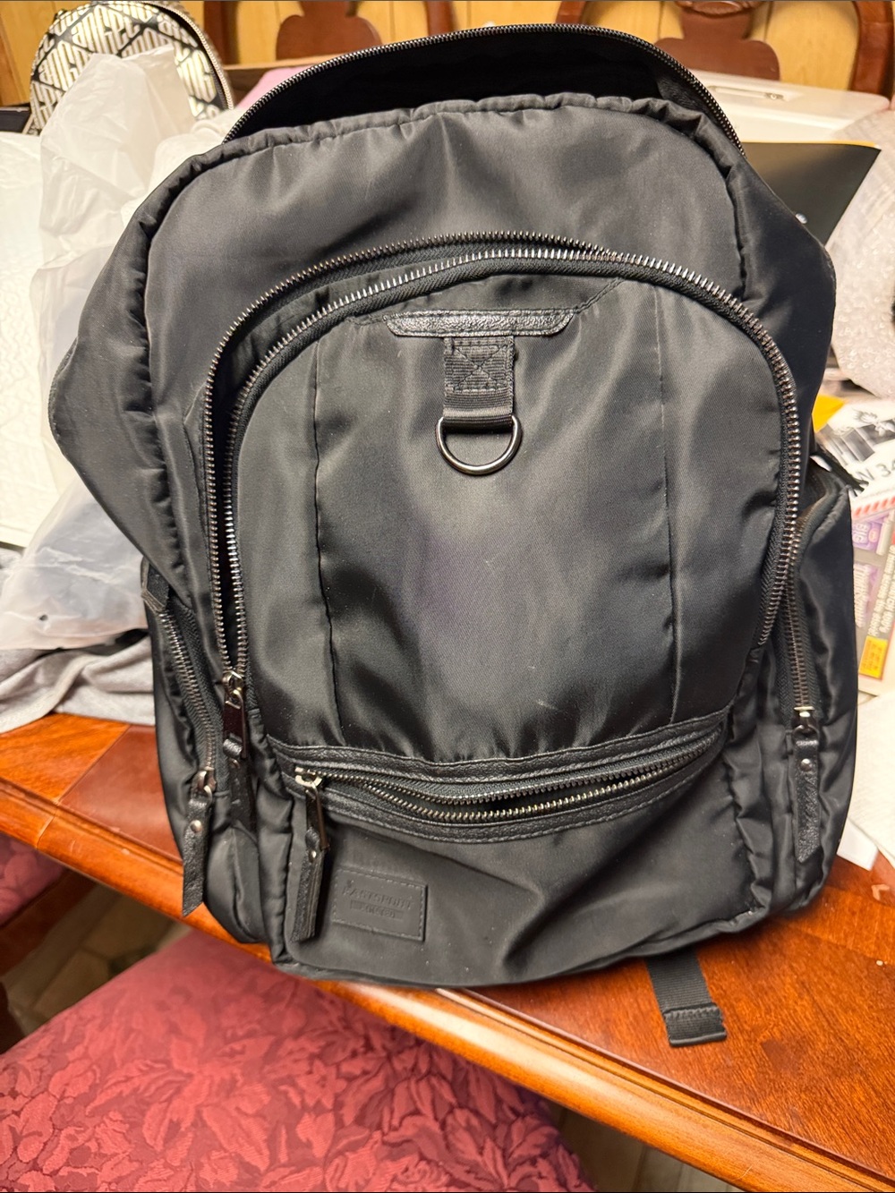 Black Eastport Nylon Backpack - Everyday Travel Bag